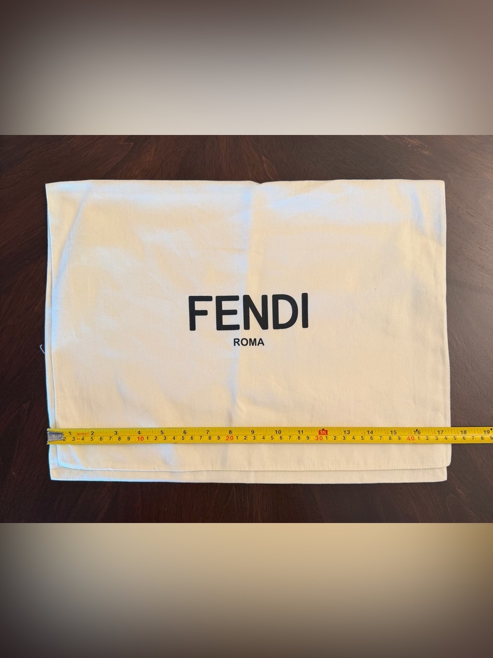 Fendi Cream Pillowcase Cover with Black Logo